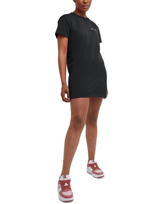 Champion Black Daytime Mini T-shirt Dress