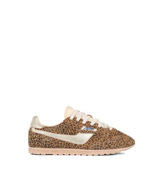 Autry Brown Windspin Sneakers