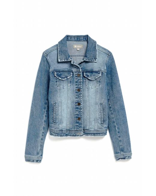Tractr Blue Girl's Basic Denim Jacket