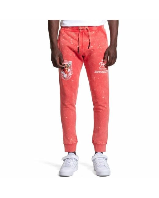 PRPS Red Berly Joggers for men