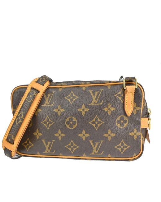 Louis Vuitton Gray Marly Canvas Clutch Bag (pre-owned)