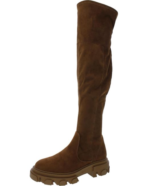 Nine West Brown Cellie Faux Suede Tall Over-the-knee Boots