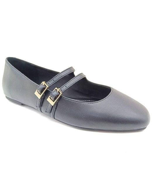 Kenneth Cole Blue Mackenzie Leather Flat