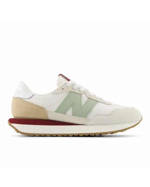 New Balance White 237
