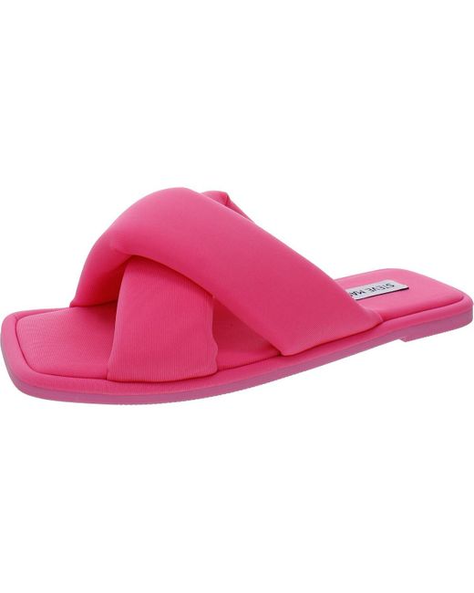Steve Madden Pink Dixie Comfort Slip On Slide Sandals