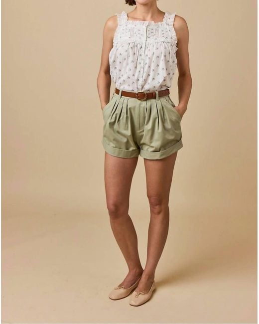 Doen Natural Declan Pleated Short