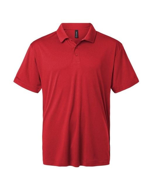 AllPro Red Pro-Lock Performance Polo for men