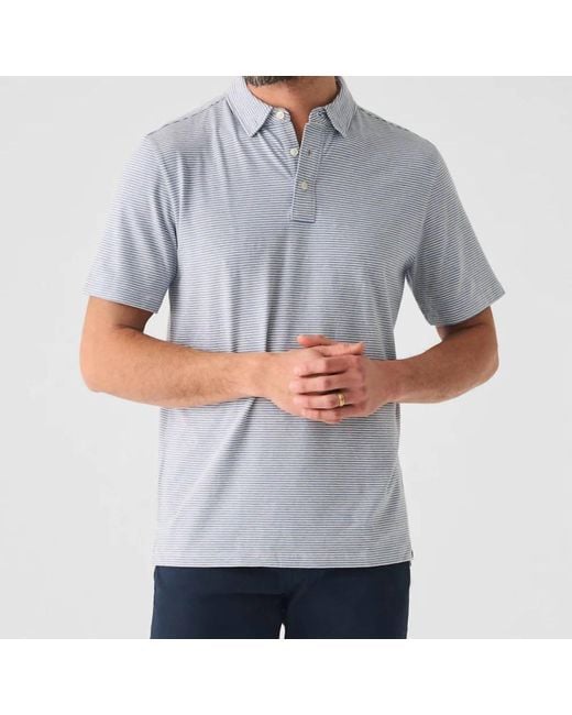 Faherty Brand Gray Movement Polo Shirt for men