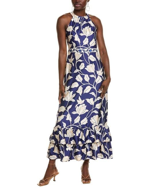 Maggy London Blue Maxi Dress