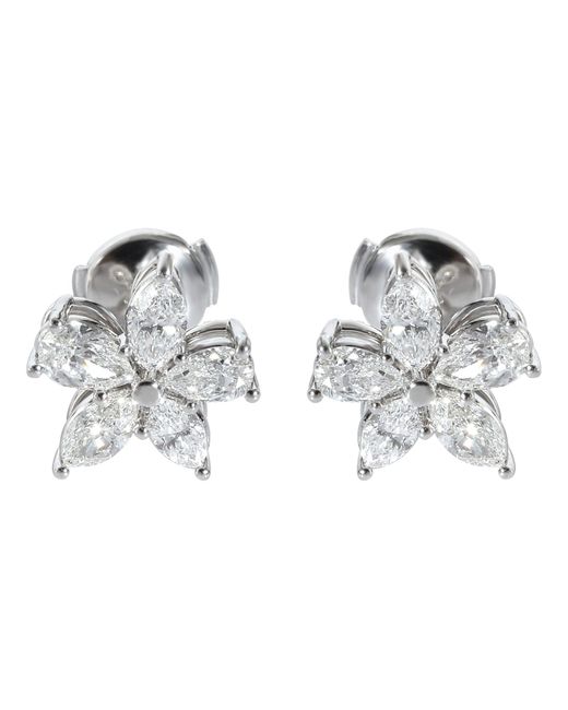 Tiffany & Co Metallic Victoria Diamond Earrings