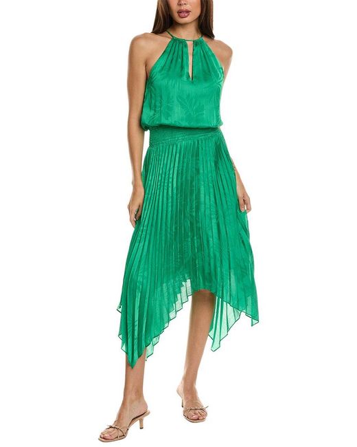 Ramy Brook Green Gia Midi Dress