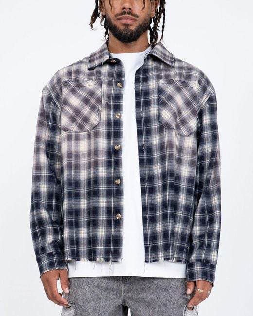 Eptm Blue Bleached Flannel for men