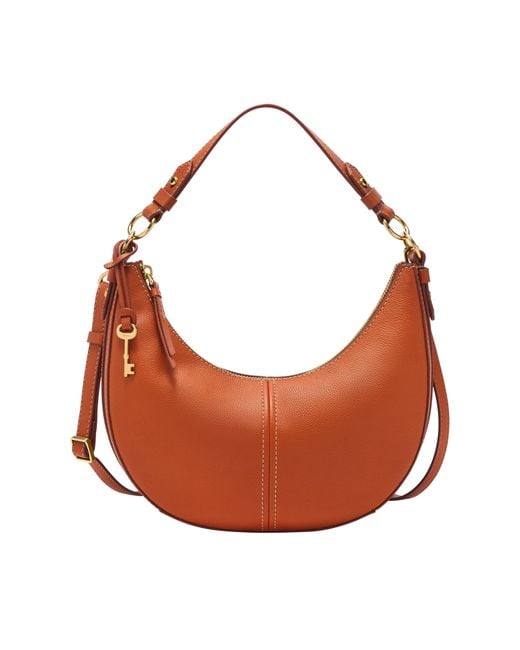 Fossil Brown Shae Leather Small Hobo