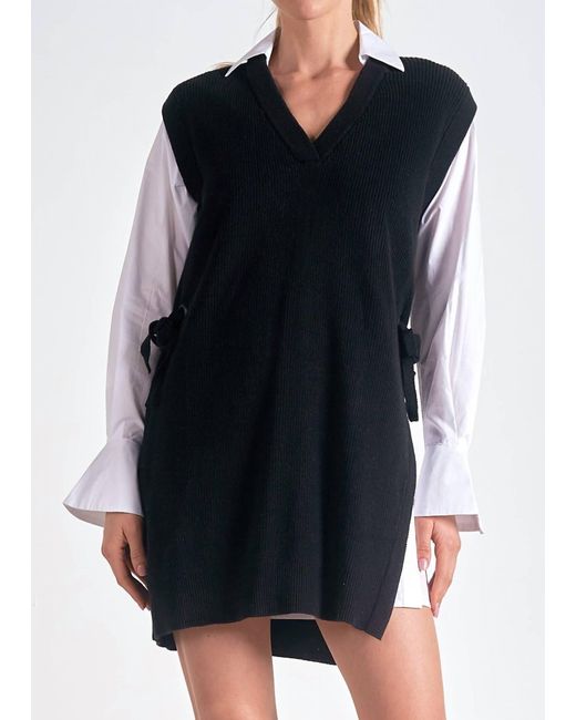 Elan Black Sweater Dress