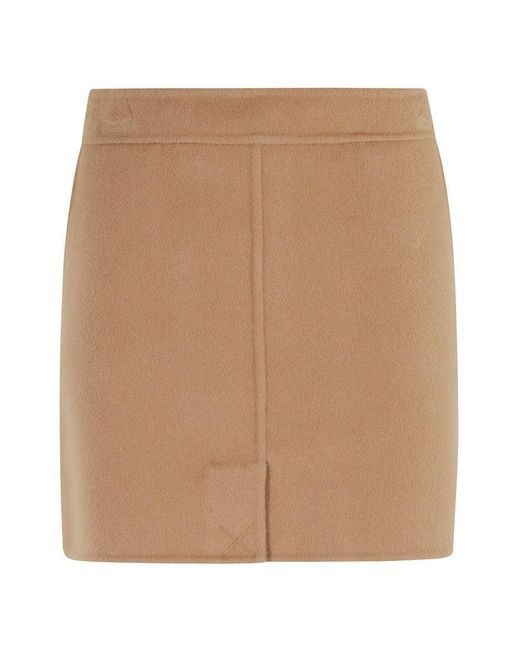 Semicouture Brown Mini Skirt