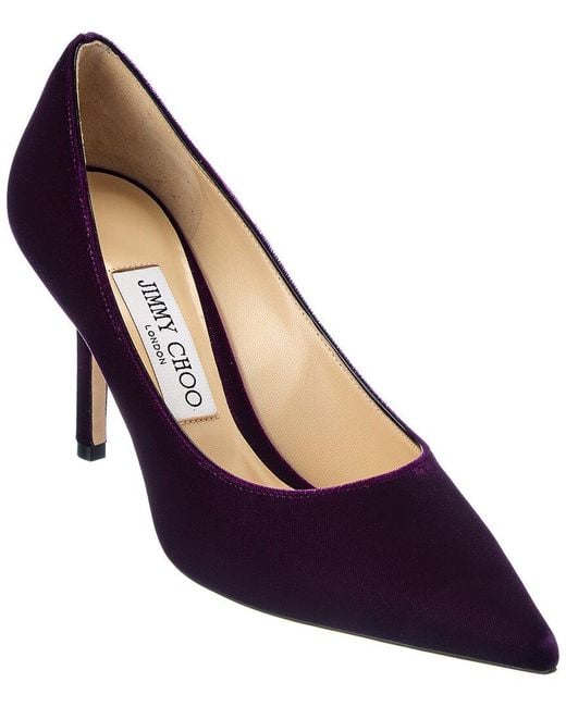 Jimmy Choo Love 85 Velvet Pump in Blue | Lyst