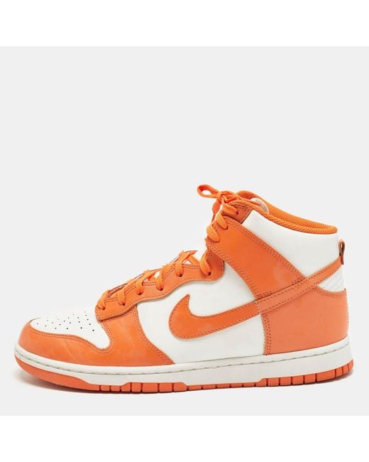 Nike Orange Dunk High Syracuse for men