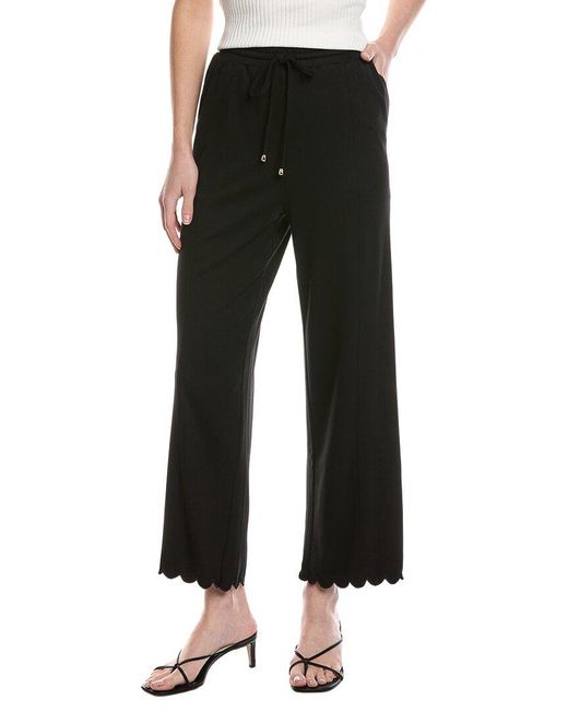 Cece Black Pull-On Drawstring Pant