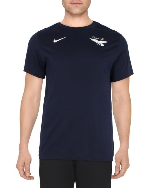 Glimp Humoristisch Vooruitzicht Nike Organic Cotton Running Shirts & Tops in Blue for Men | Lyst