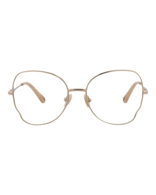 Chloé Multicolor Round-Frame Metal Optical Frames