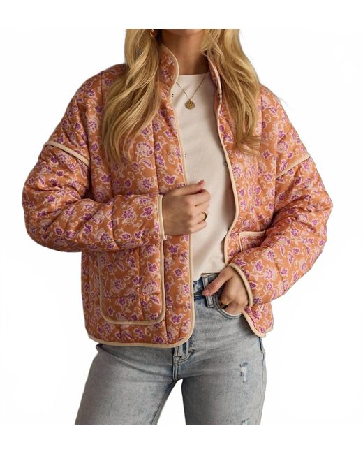 Panache Red Quilted Jacket