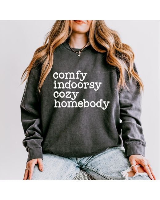 Simply Sage Market Black Comfy Indoorsy Cozy Homebody