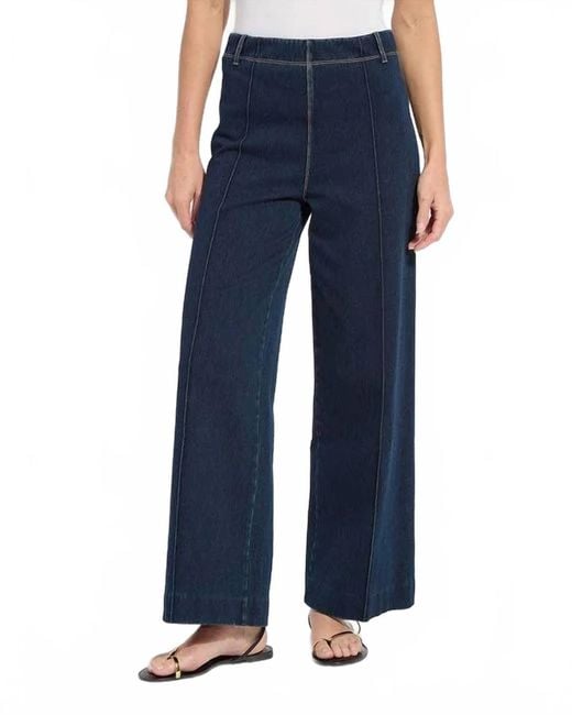 Lyssé Blue Nova Pintuck Pants