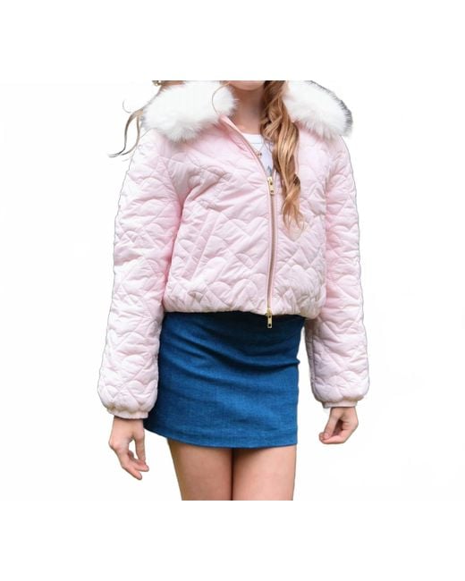 LoveShackFancy Pink Girl's Mini Sandria Jacket