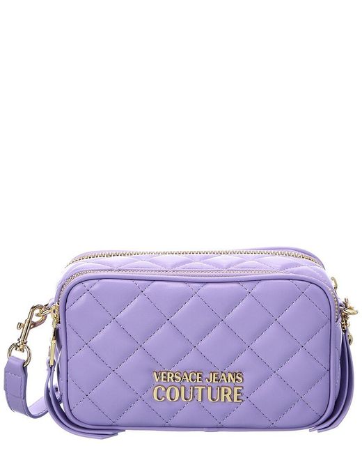 Versace Jeans Couture Quilted Shoulder Bag in Purple Lyst