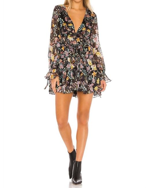 Free People Black Closer To The Heart Mini Dress