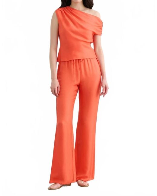 Toccin Red Nela Drawstring Pant