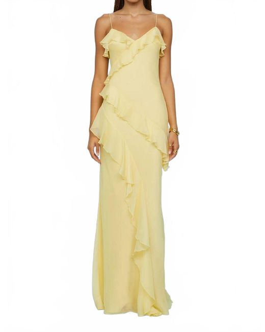 AMUR Yellow Sofia Gown