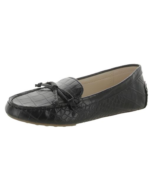 Charter Club Brown Katee Faux Leather Moccasins Loafers
