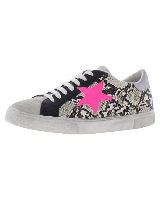 Steve Madden Pink Rubie Distressed Fashion Sneakers