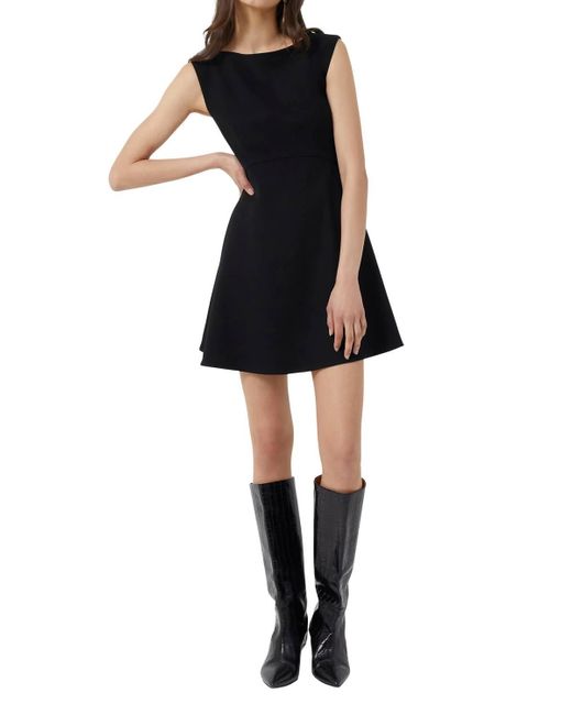 French Connection Black Feather Ruth Classic Dress
