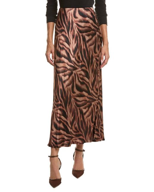 Bella Dahl Brown Bias Maxi Skirt