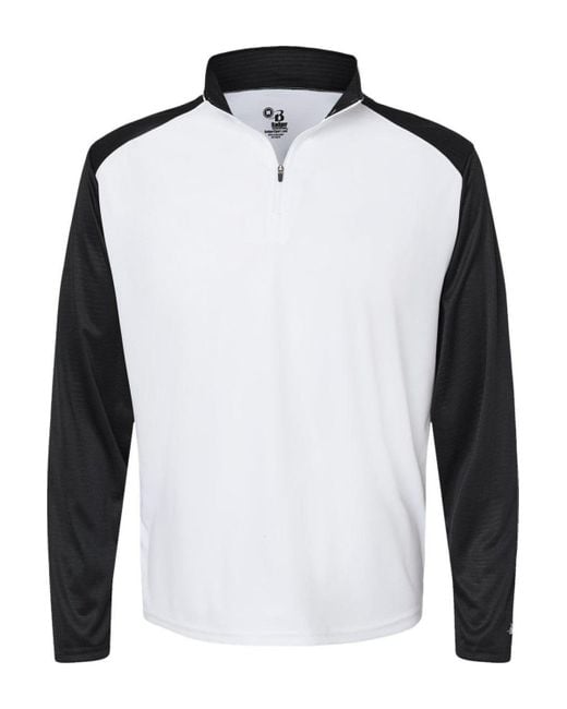 Badger Black Breakout Quarter-Zip Pullover for men