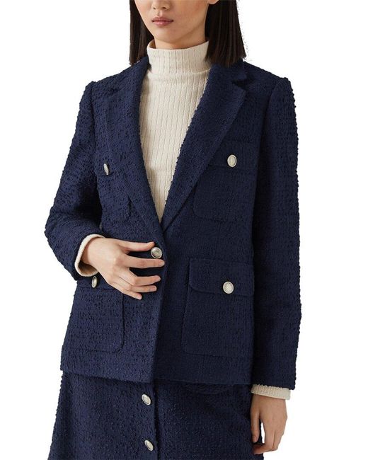 L.K.Bennett Blue Lottie Jacket