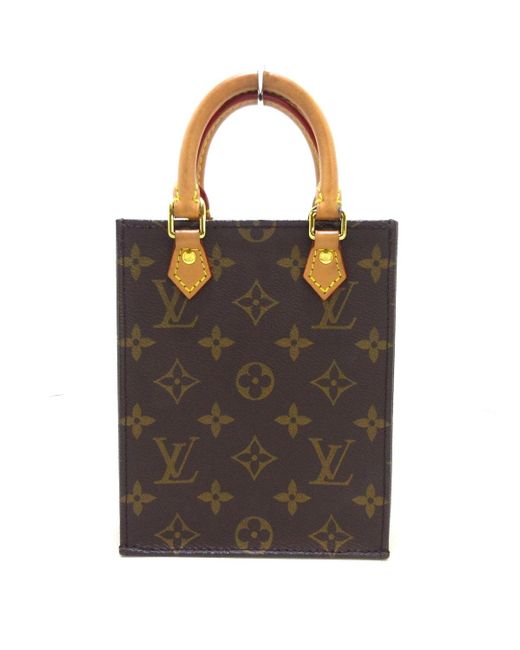 Louis Vuitton Sac Plat Canvas Tote Bag (pre-owned) in Brown