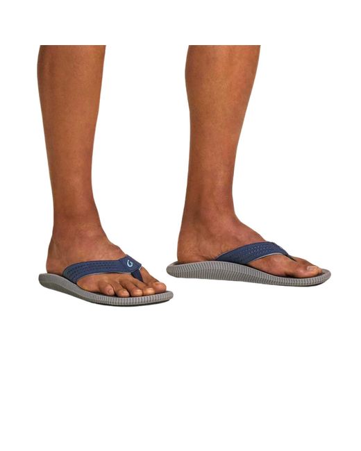 Olukai Brown Ulele Water-ready Beach Sandals for men