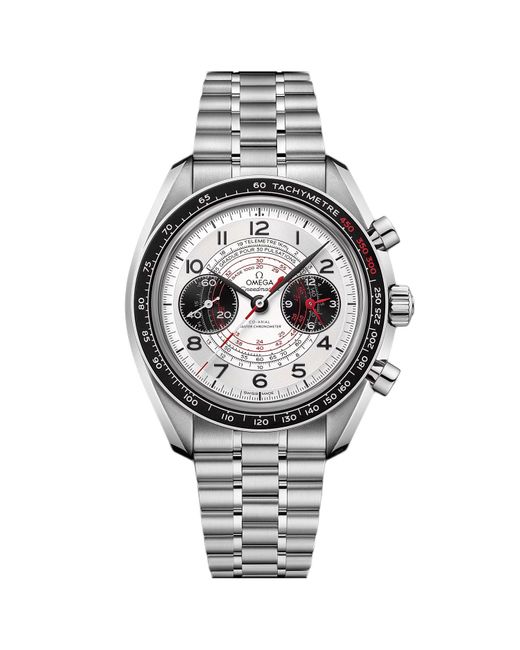 Omega Metallic Chronoscope White Dial Watch for men