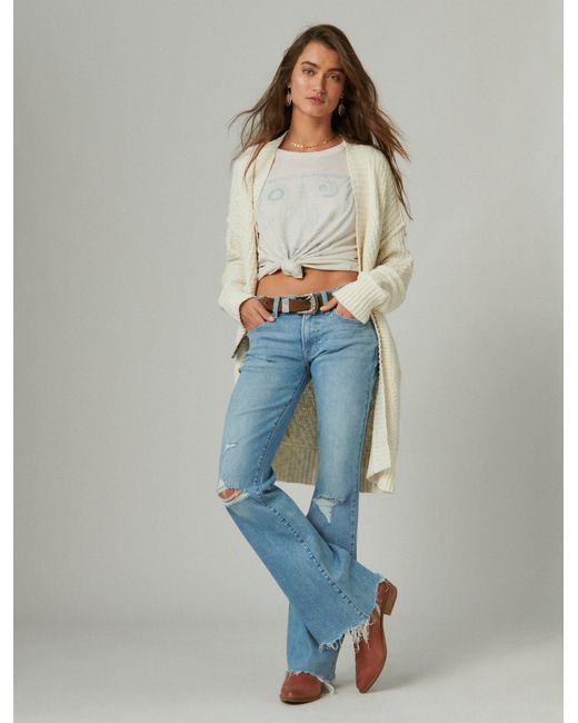 Lucky Brand Blue Sweet Flare