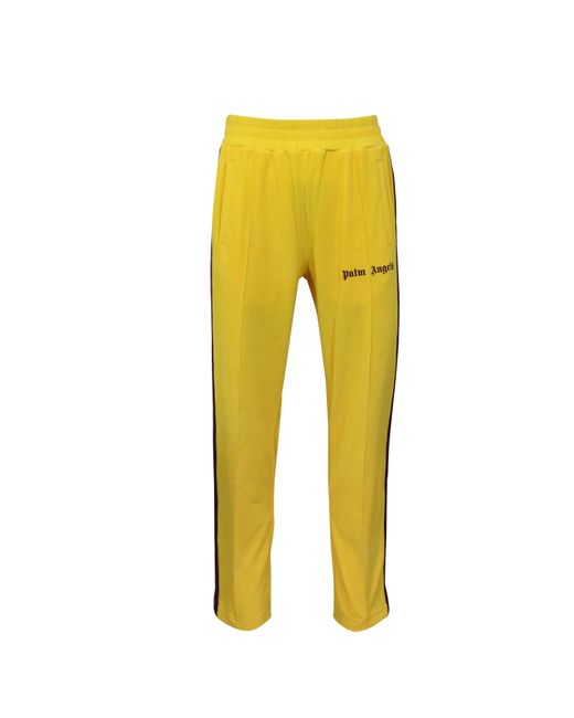 Palm Angels Yellow Track Pants for men