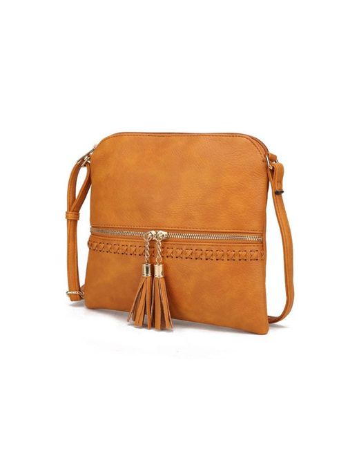 Fashnzfab Brown Mkf Collection Corina Crossbody By Mia K