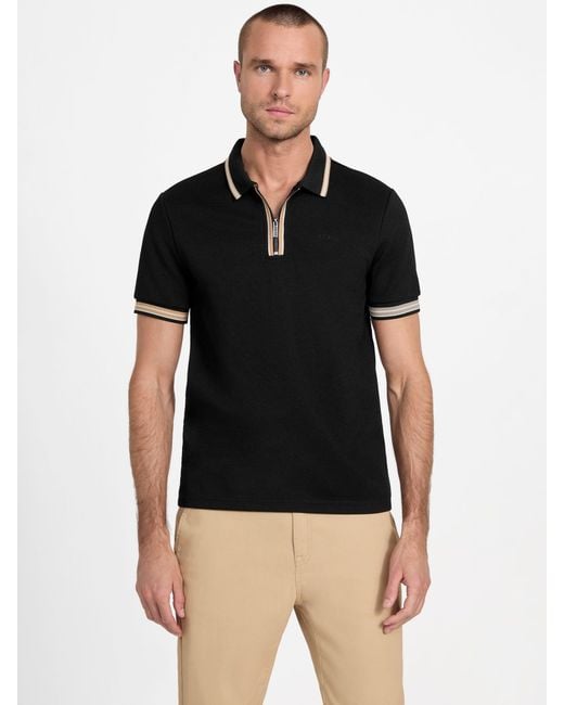 Guess Black Raul Polo Tee for men