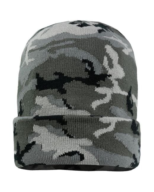 Sportsman Gray Solid 12 Cuffed Beanie for men