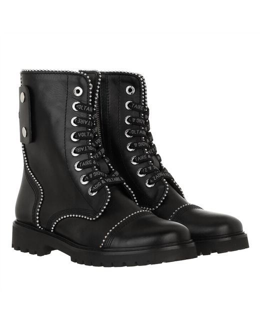 Zadig & Voltaire Joe Smooth Boots in Black | Lyst