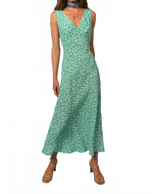 Rixo Green Sandrine Dress