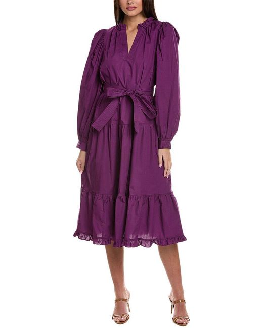 Marie Oliver Purple Mariah Maxi Dress