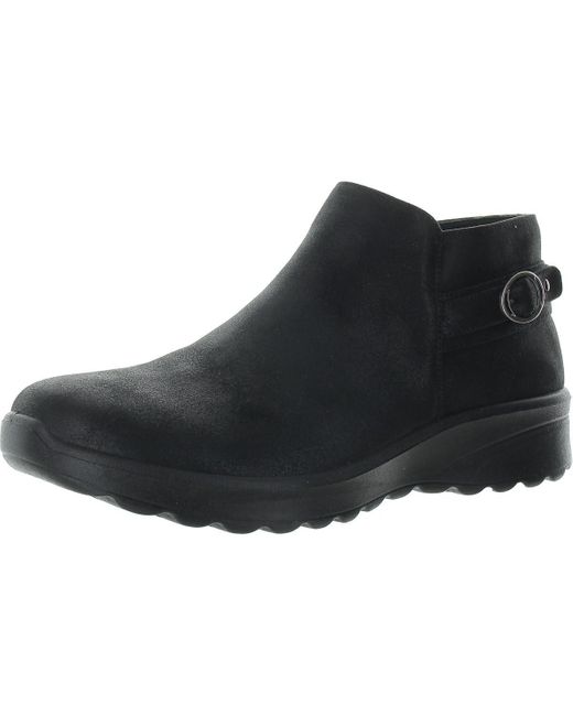 Skechers Black Lovely Vibe-Moonlight Memory Foam Vegan Leather Booties